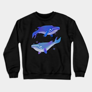 Abstract whales Crewneck Sweatshirt